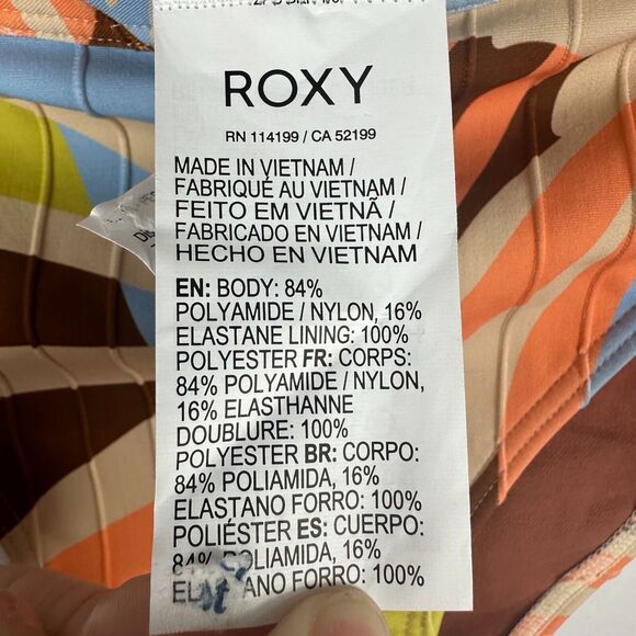 Roxy Womens Floral Print Bikini Bottoms Swimwear Size Small Multicolor - Picture 9 of 16